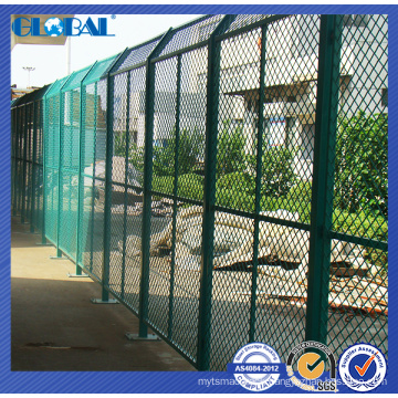 Expanded steel plate mesh fence/workshop isolated fence system